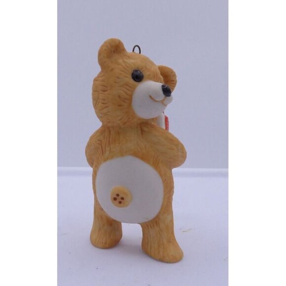 Ornament Cinnamon Bear #4 in series ©1986 Hallmark Keepsake Taiwan QX405-6 - Picture 2 of 4